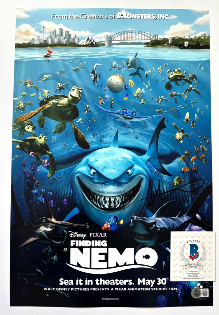 ANDREW STANTON SIGNED FINDING NEMO 12X18 MOVIE POSTER PHOTO DIRECTOR BAS A
