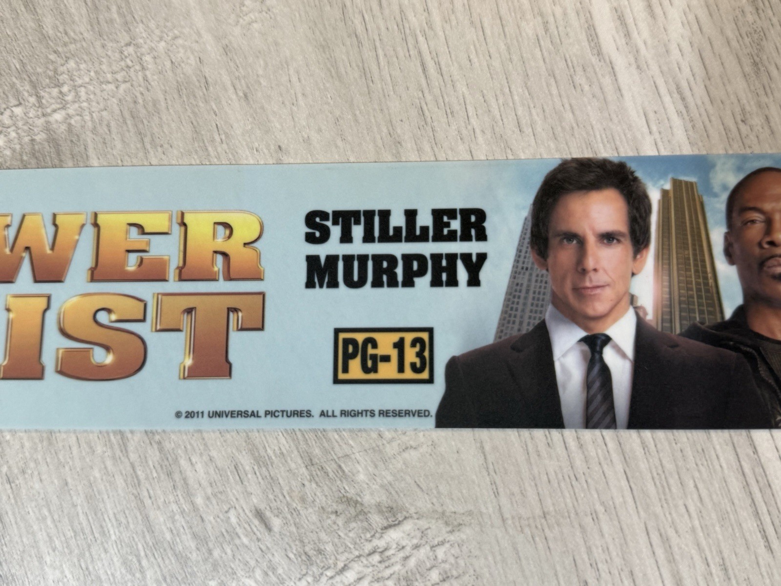 Tower Heist (2011) Double-Sided Eddie Murphy Movie Theater Mylar / Poster 3 X 12