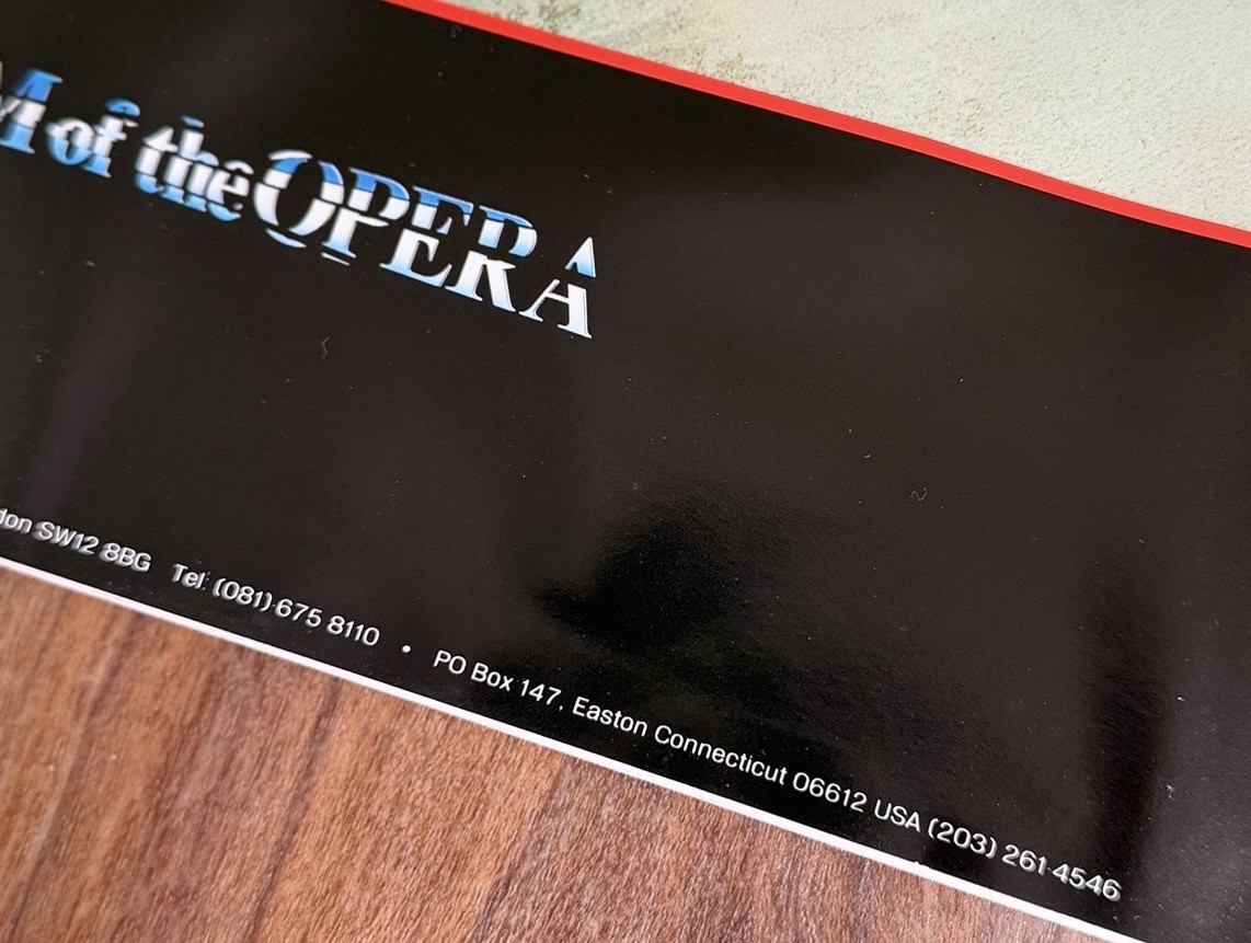 Vintage RARE 1986 Robert Heindel Phantom of the Opera Art Poster I’m Here 34×22