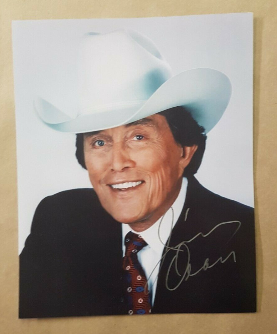Jimmy Dean Autographed Photo 8×10 Movie Actor Film signed