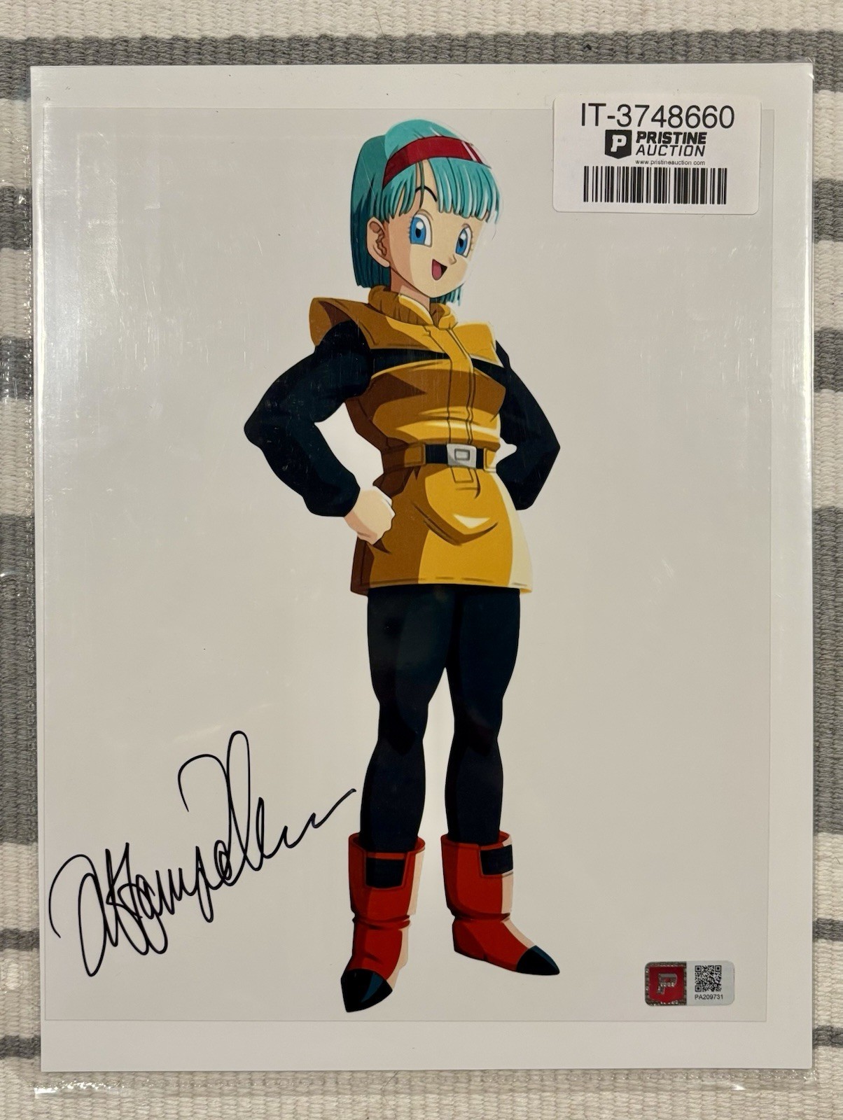 TIFFANY VOLLMER Signed (Bulma) Dragon Ball Z 8×10 Photo (Prestine Authentic)
