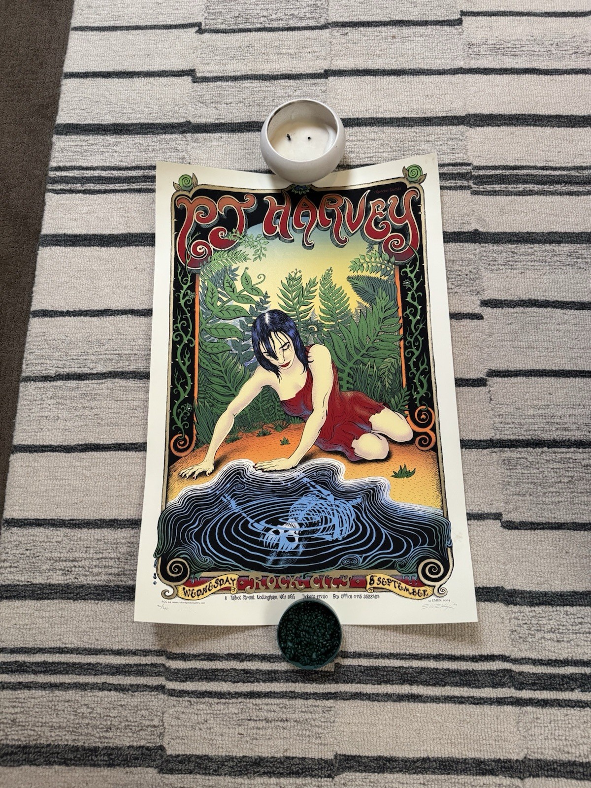 PJ Harvey 2004 Poster #140/300 Limited Edt Signed by Emek Rock City Nottingham