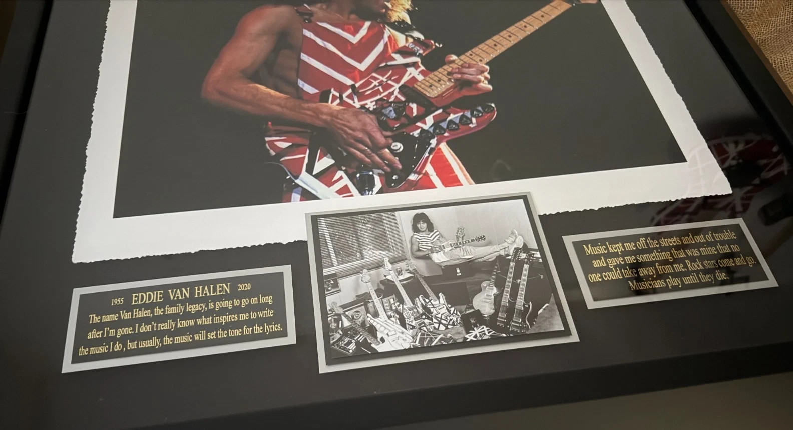 Eddie Van Halen memorabilia- From Millionaire Gallery-/COA/GOING OUT OF BUSINESS