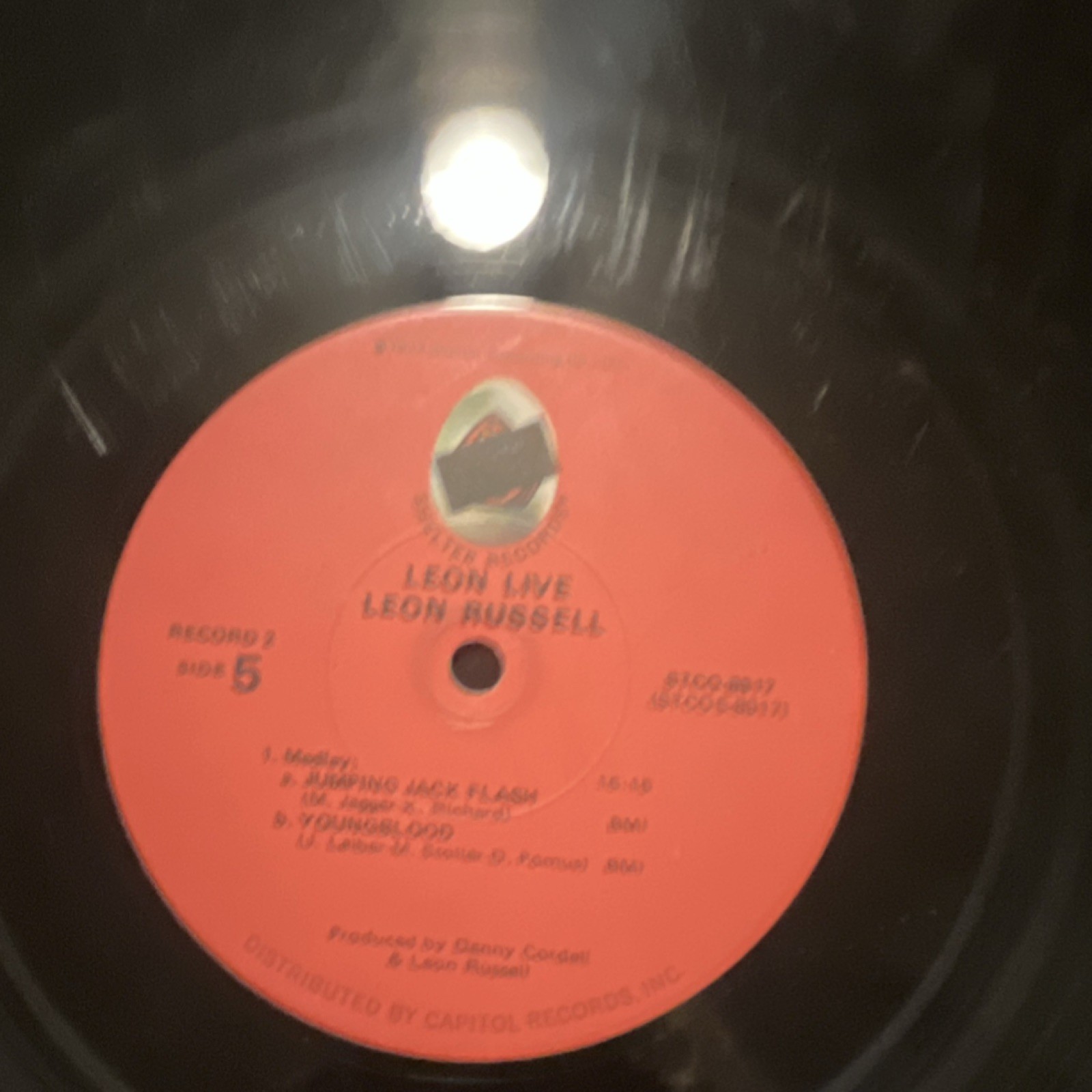Leon Russell Leon Live SIGNED Authenticated WITH CERTIFICATE LPShelter STCO-8917