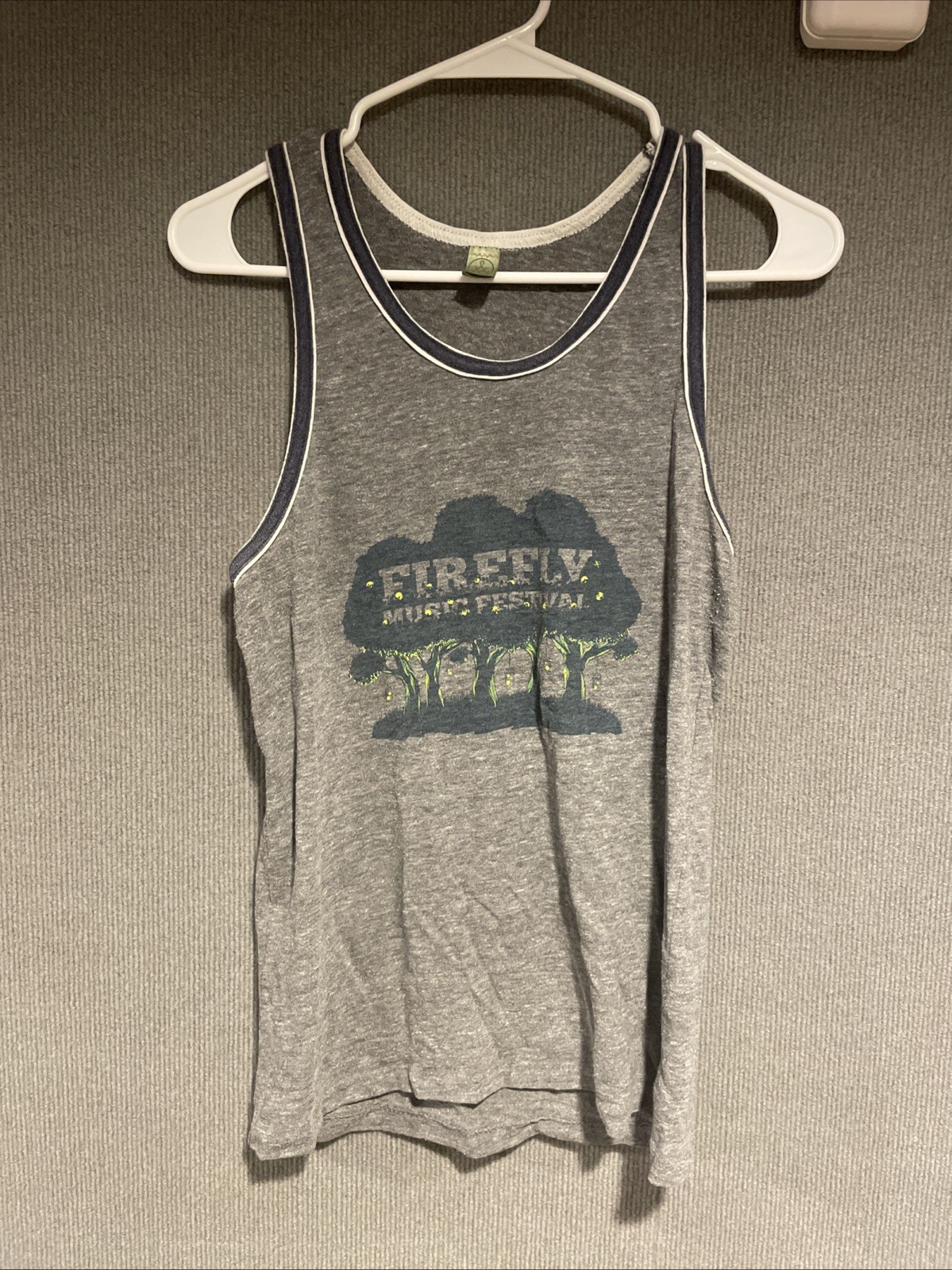 NICE 2013 or 2014 FIREFLY Music Festival Sleeveless Tank – Size Small – Gray