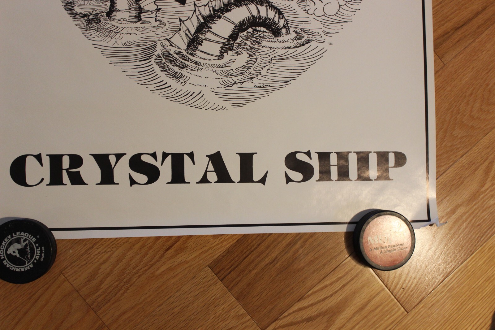 1980s Crystal Ship (Tribute to The Doors) 22 1/2″ x 34 1/2″ promo poster