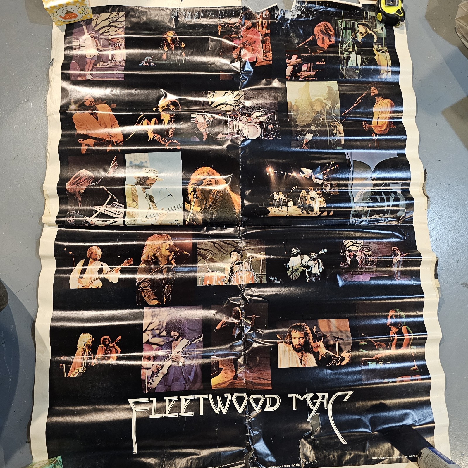 Huge Original Fleetwood Mac Rumours 42×58 Vintage 1977 Promo Subway Store Poster