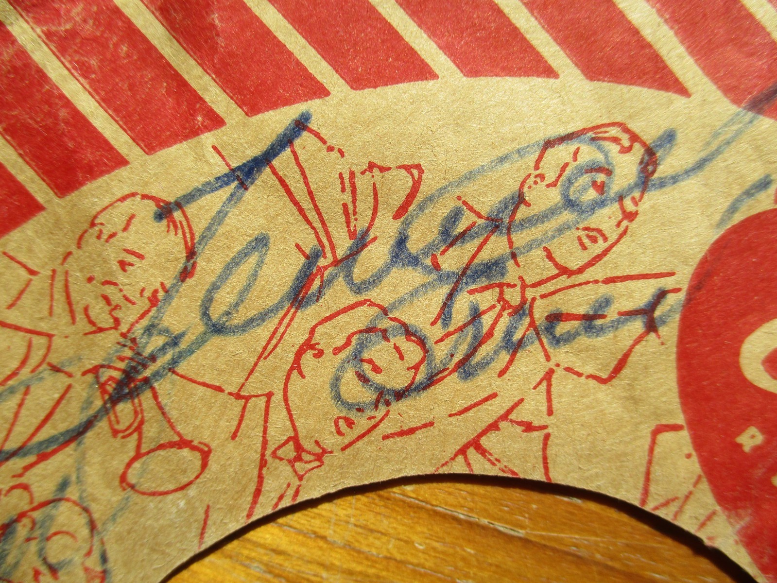 RARE Signed Merle Travis & Tennessee Ernie Ford Sixteen Tons 45 John Gilliland