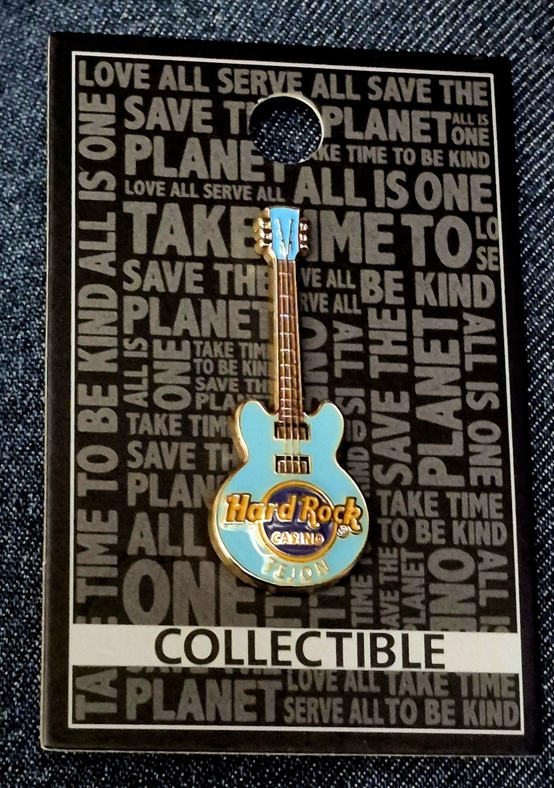 Hard Rock Cafe Casino Tejon Bakersfield Guitar Pin