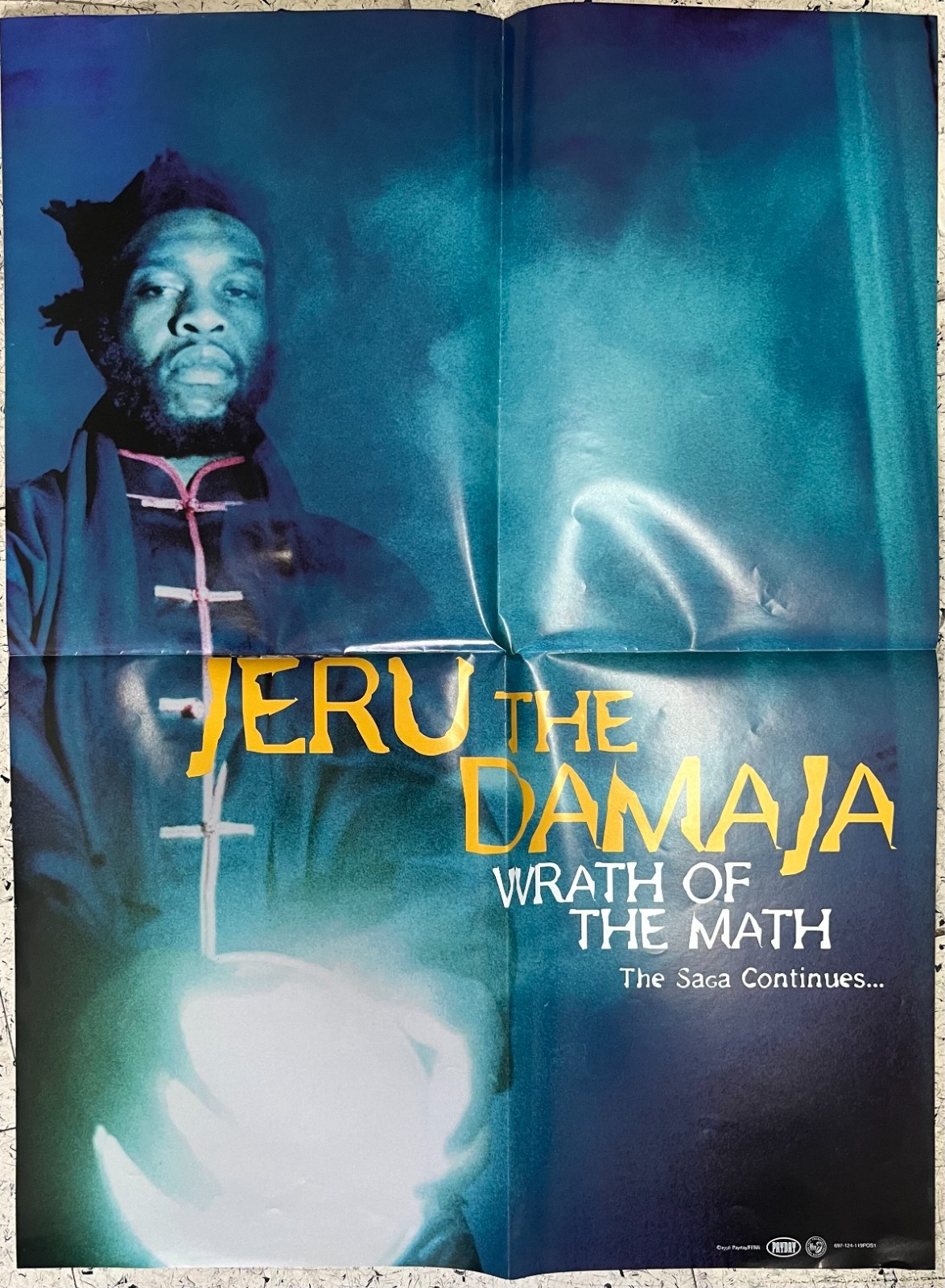 Jeru The Damaja “Wrath Of The Math” 1996 Promo Poster 24×18