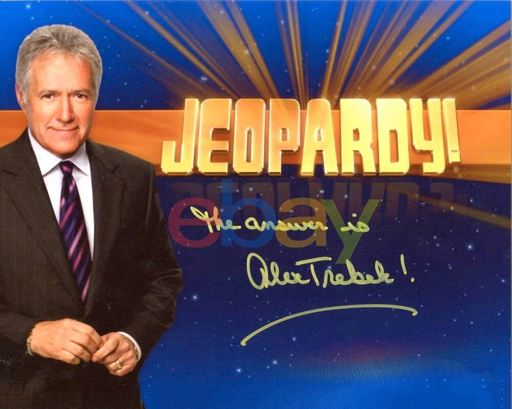 Alex Trebek Jeopardy Signed 8×10 Photo Autographed reprint