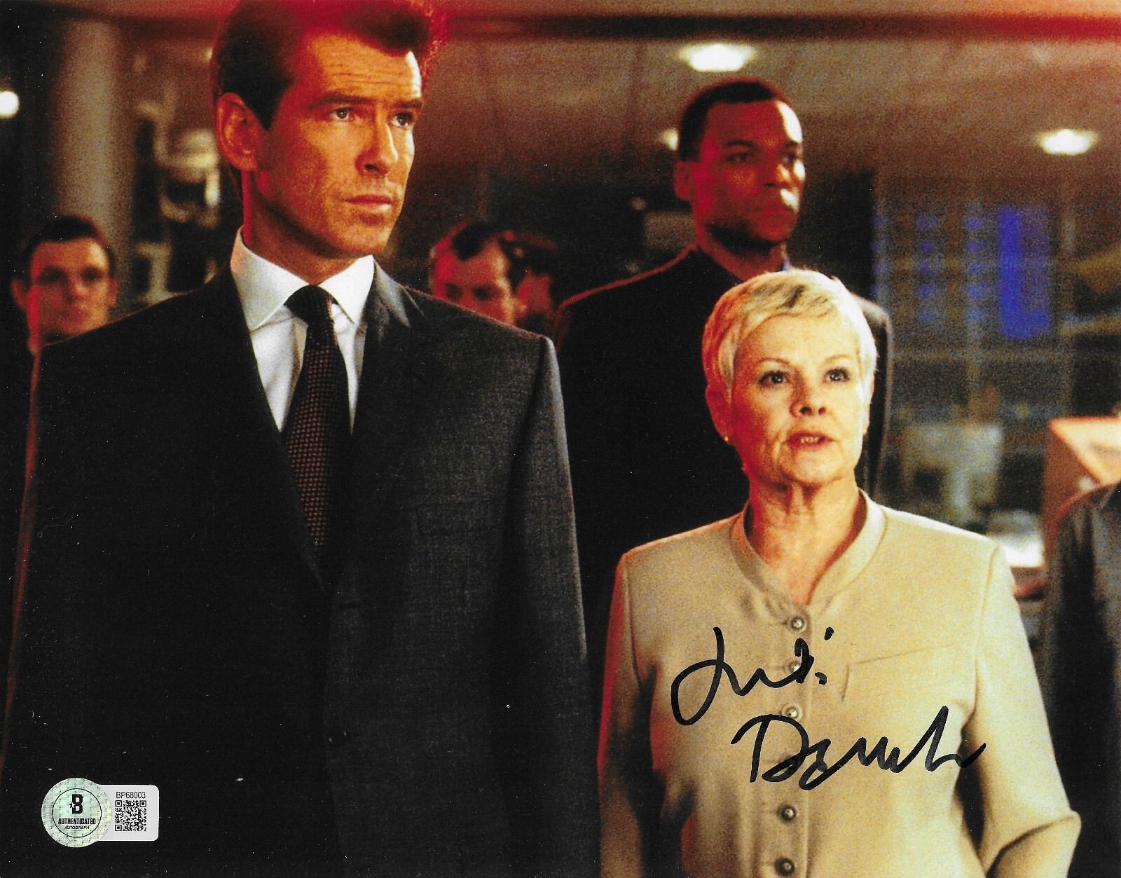 Dame Judi Dench Skyfall James Bond M BAS Signed 8×10 Photo Autographed 03