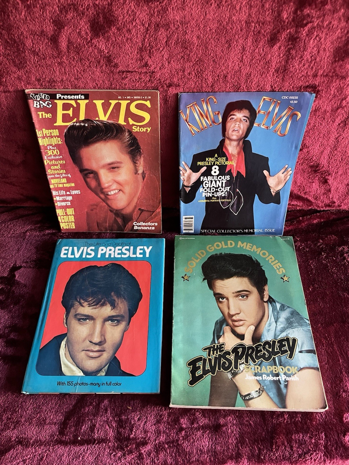 Elvis Presley Books Magazines Cards Poster And Literature Collection Dated 1970s