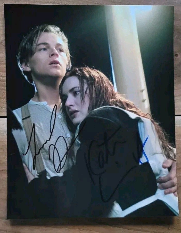 Leonardo DiCaprio And Kate Winslet “Titanic” Original Autographed Signed 8×10