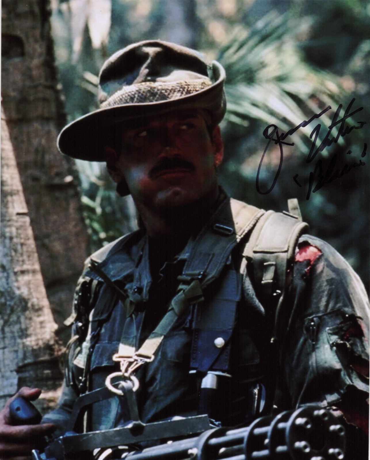 Jesse Ventura signed autographed 8×10 Photo Blain Cooper 1987 Predator