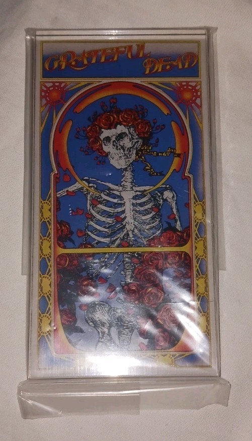 Grateful Dead Stanley Mouse Skull & Roses Album/Poster Art MAGNET 4.5″ X 2.25″