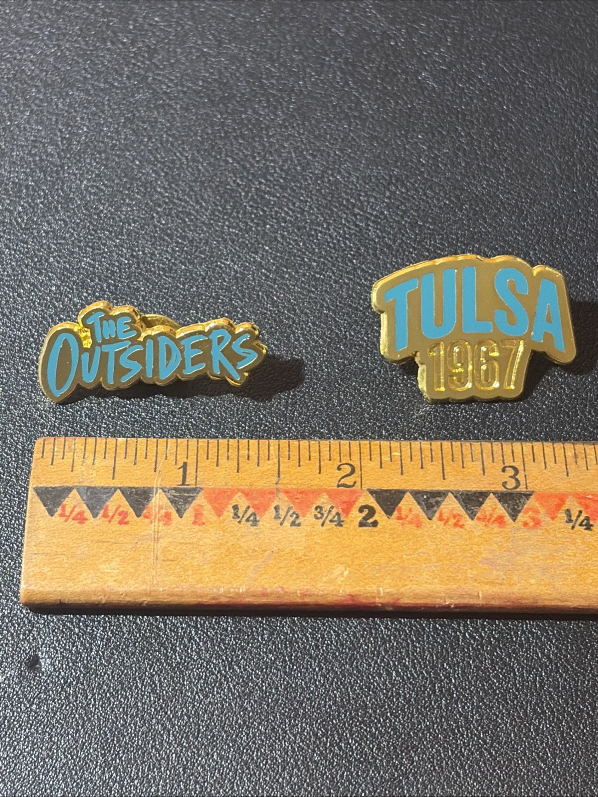 “The Outsiders” & “Tulsa 1967” Musical Broadway Enamel Lapel Pin Set of 2