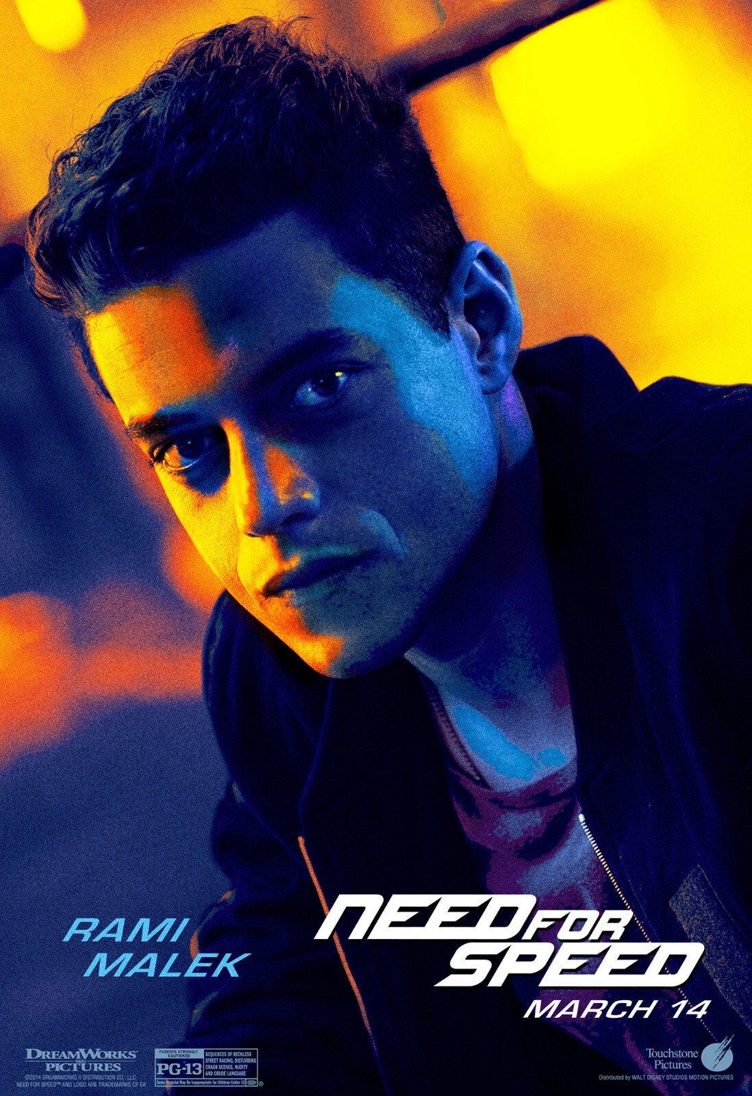 Need For Speed movie poster (g) – 11 x 17 inches – Rami Malek