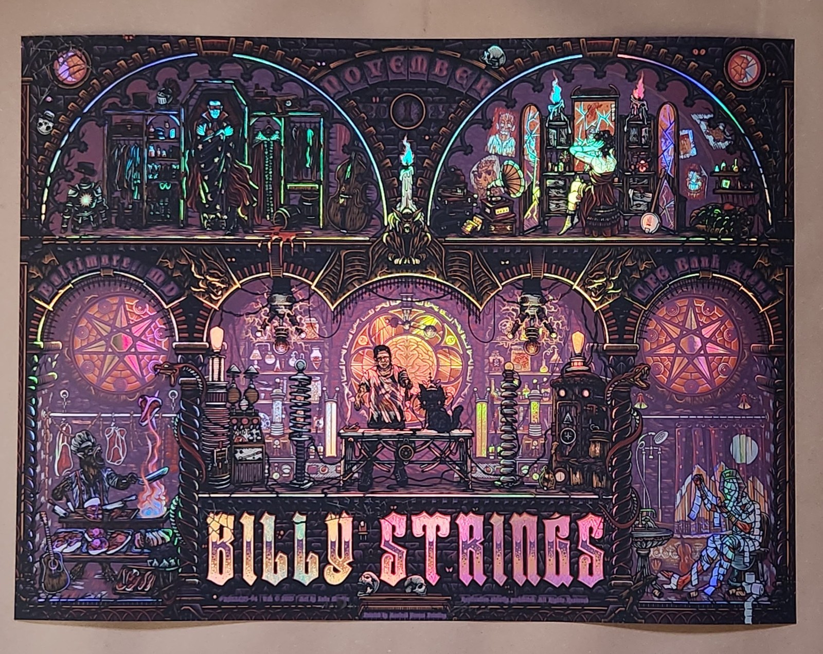 Billy Strings FOIL Baltimore Poster Night 2 Halloween Luke Martin AE S & N/40