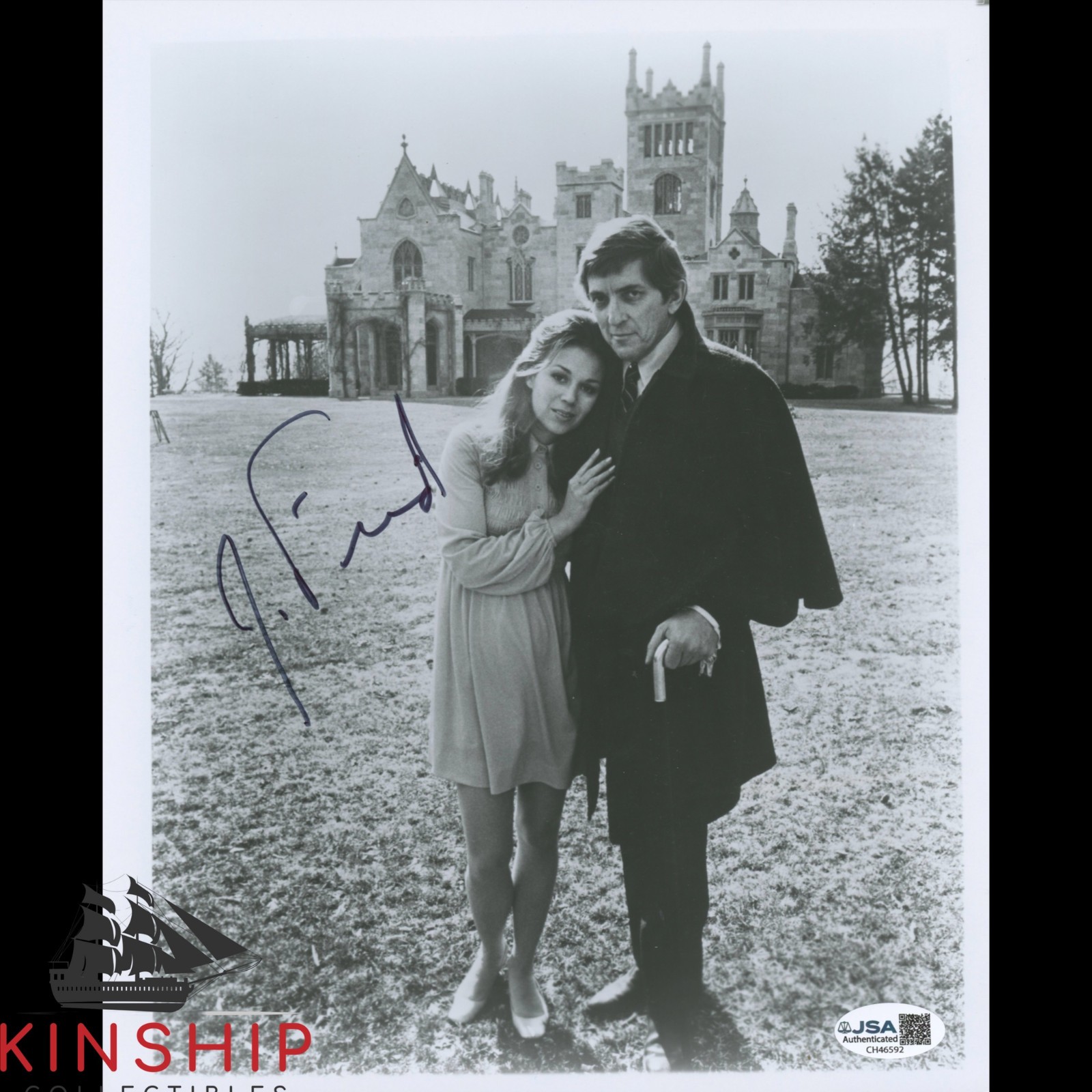Jonathan Frid signed 8×10 Photo JSA COA Dark Shadows Auto B2244