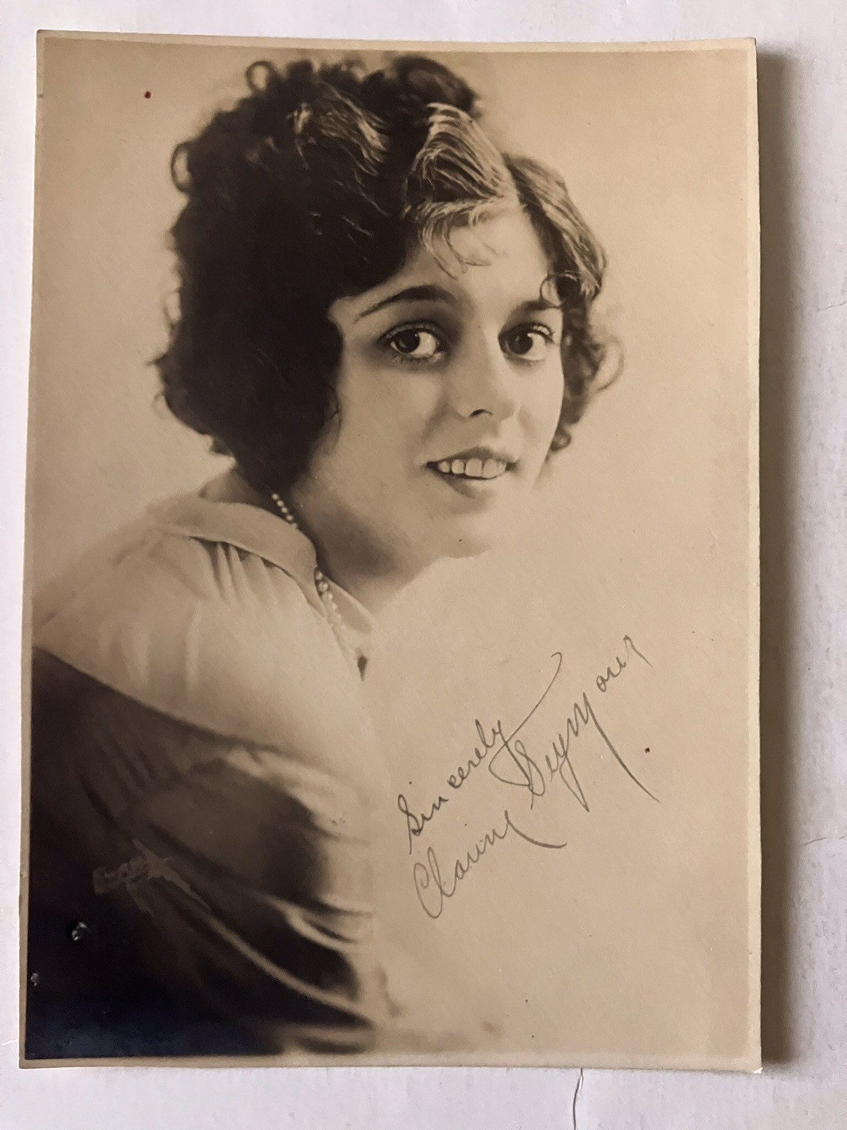 Early 1900’s Clarine Seymour Moviestar Original Signature On Photo. RARE