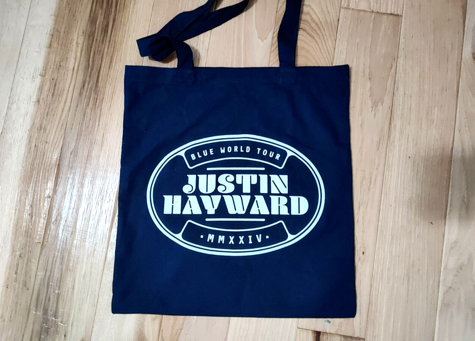 The Moody Blues Justin Hayward 2024 Blue World Tour Tote Bag Rare Music Promo