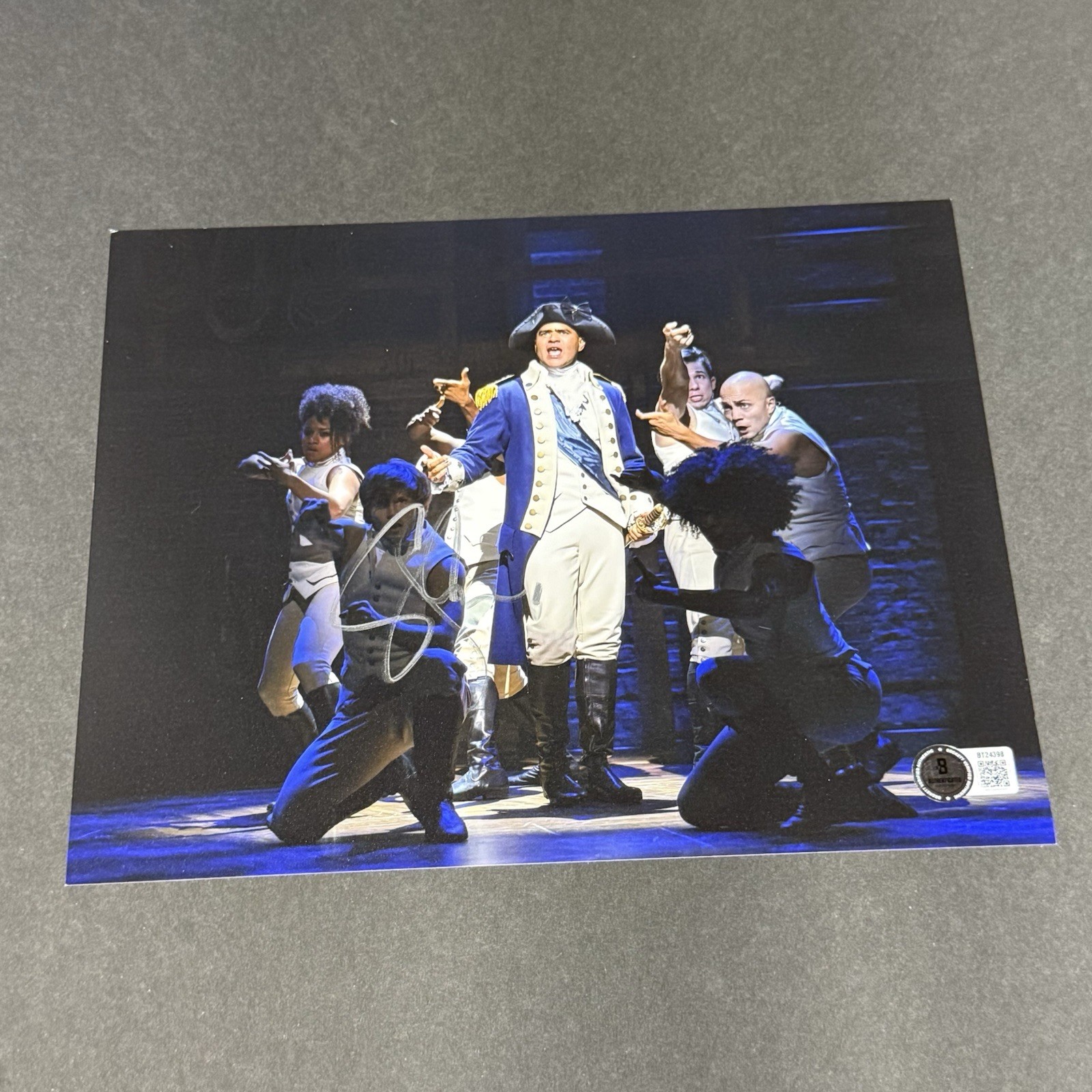 Christopher Jackson Signed Hamilton Broadway 8×10 Photo Beckett BAS B