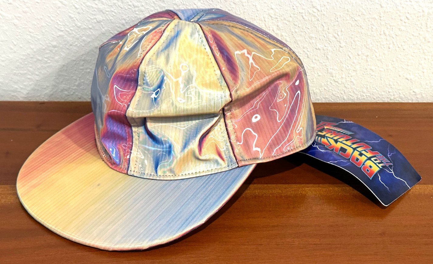 Back to the Future 2 Holographic Cap Hat With Tags Marty McFly