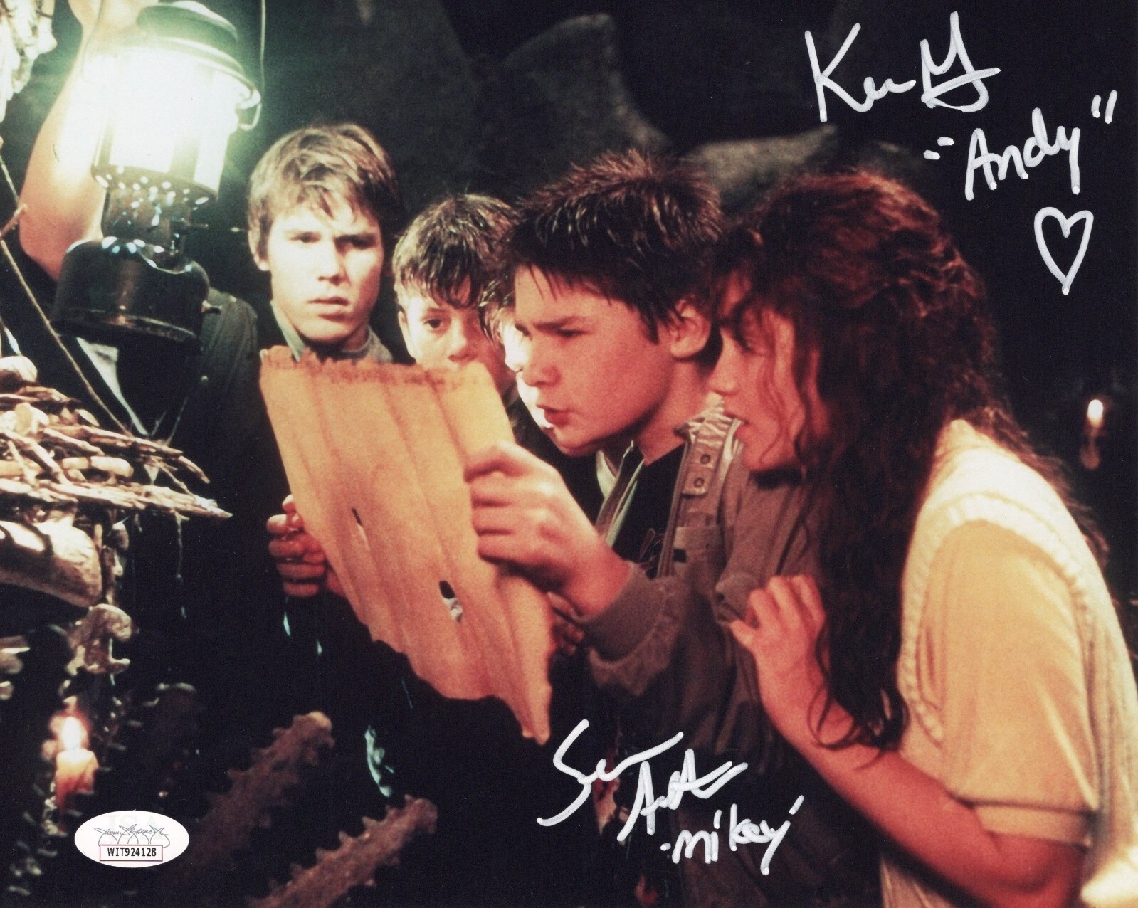Sean Astin Kerri Green autographed signed inscribed 8×10 photo The Goonies JSA