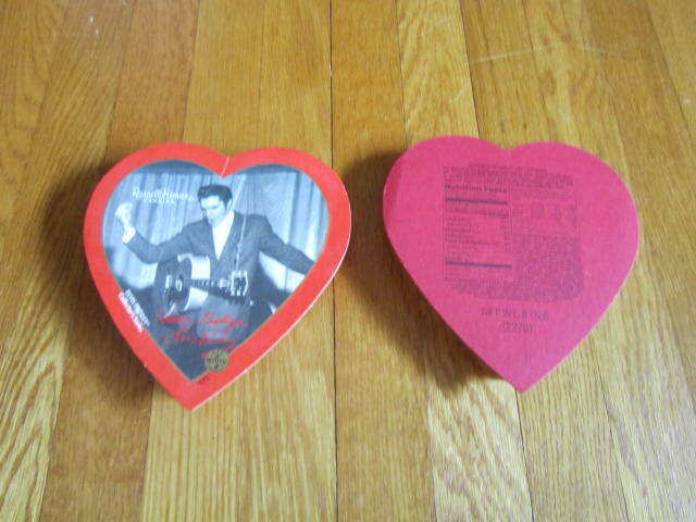 Elvis Presley Collectible Cardboard Box Russell Stover Valentine EMPTY Free Ship