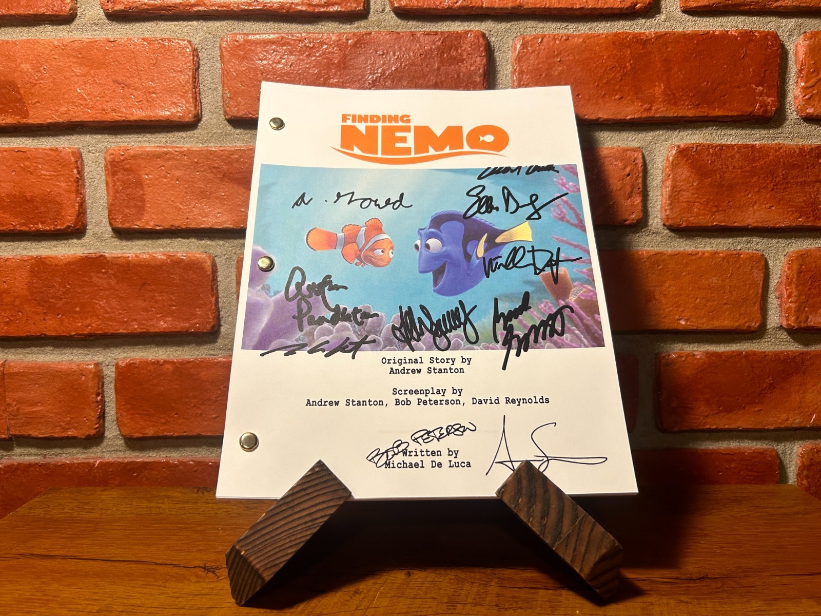 Finding Nemo Autographed Signed Script Full Screenplay Full Script Reprint
