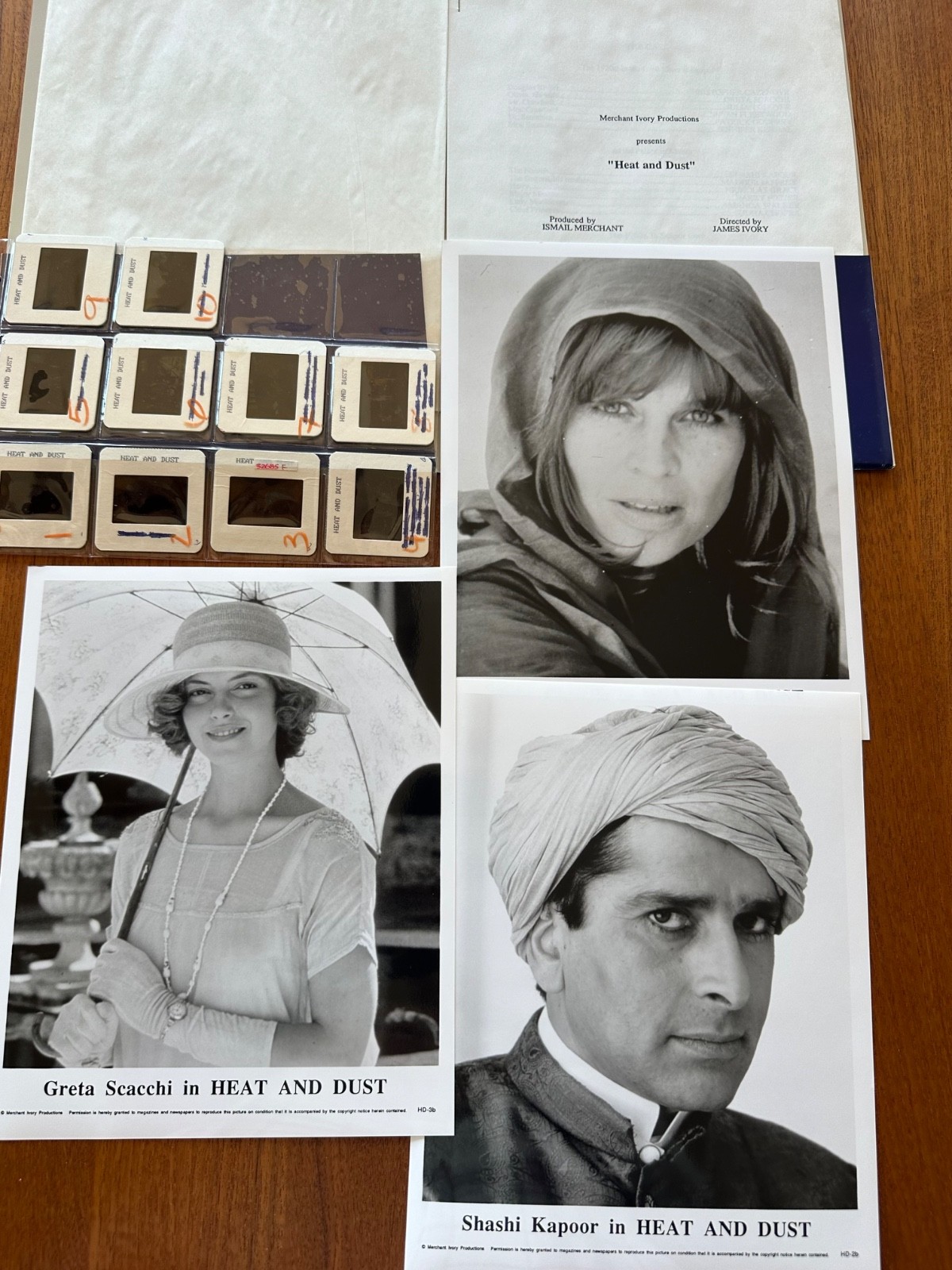 HEAT AND DUST PRESS KIT CHRISTOPHER CAZENOVE GRETA SCACCHI JULIAN GLOVER