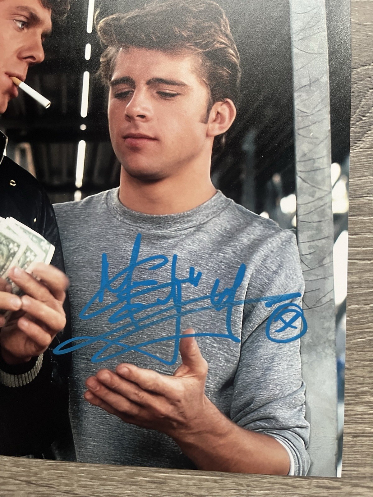 Maxwell Caulfield Signed Michael Carrington 8×10 Photo Beckett COA Grease 2