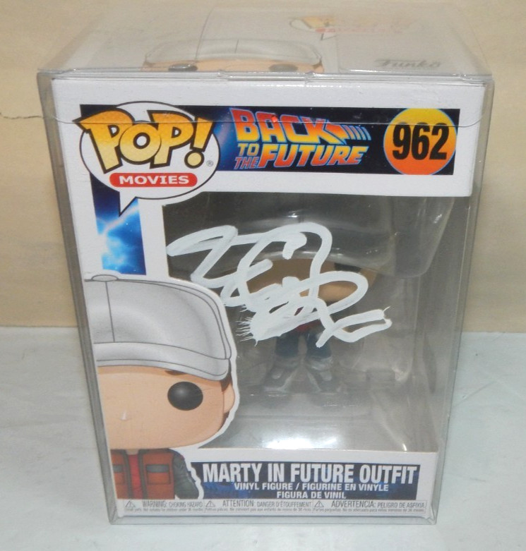 Funko Pop! MICHAEL J FOX Signed 962 Back to the Future Marty Figure Beckett COA