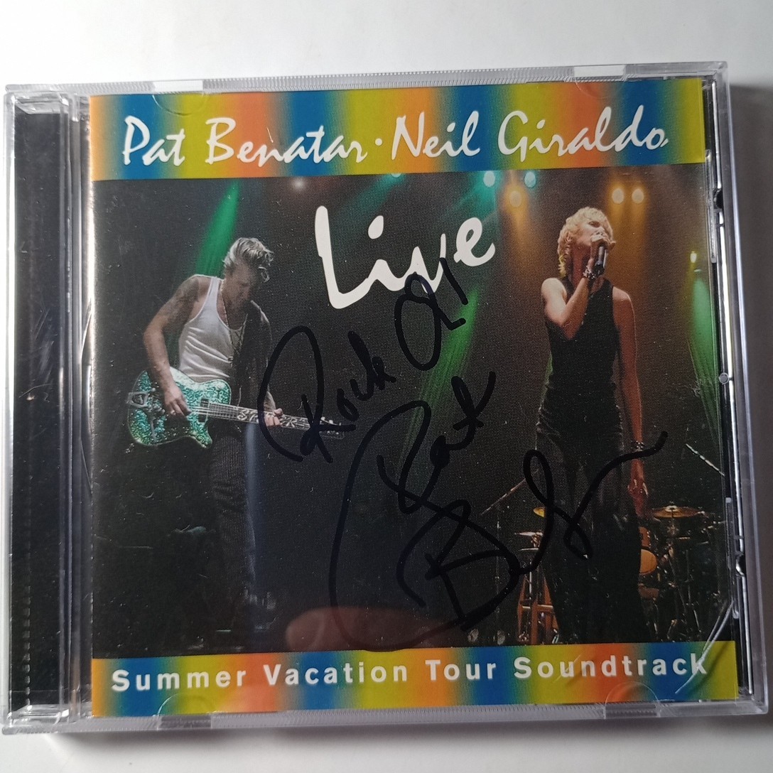 Pat Benatar Signed Summer Vacation Tour CD Booklet COA AuthenticatedFor