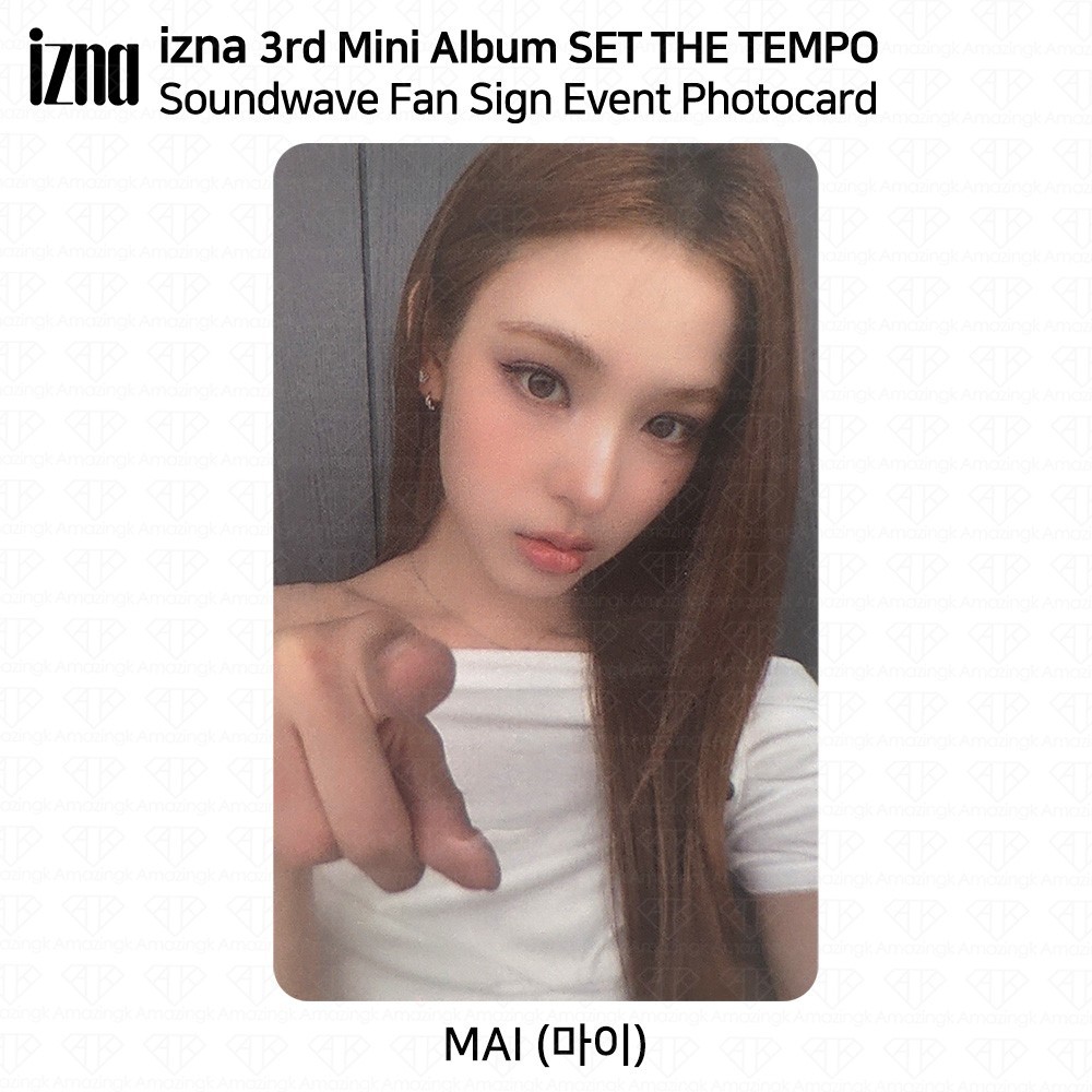 IZNA 3rd Mini Album SET THE TEMPO Soundwave Fan Sign Event Photocard