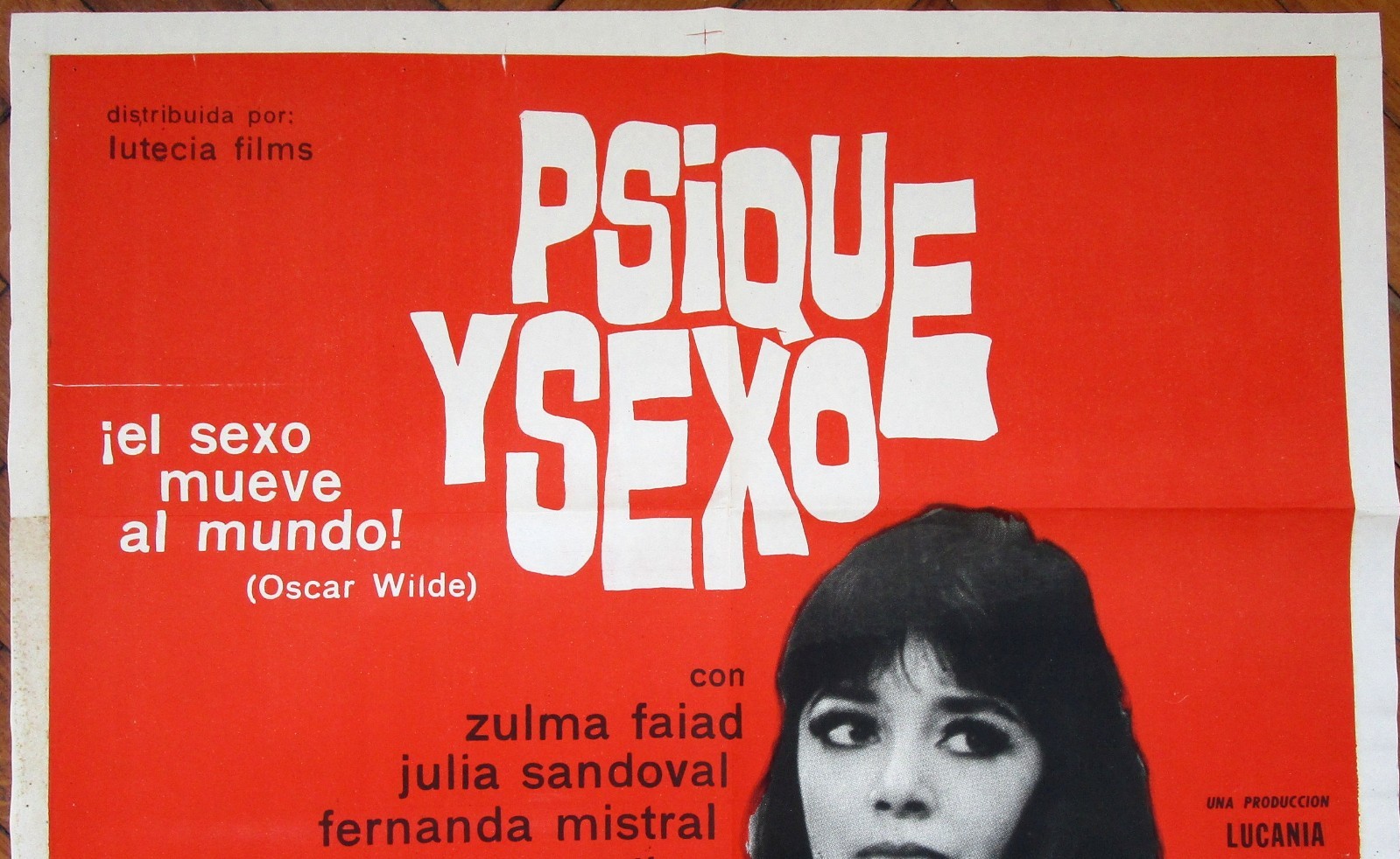 1965 ZULMA FAIAD Psique Y Sexo 1SH MOVIE POSTER Sexploitation