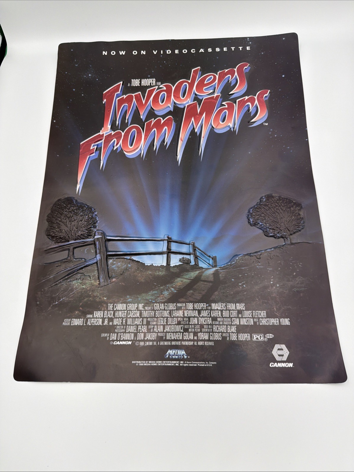 Invaders From Mars 3D Light Box Insert Sign 18.75″ x 14″ Video Store Promo
