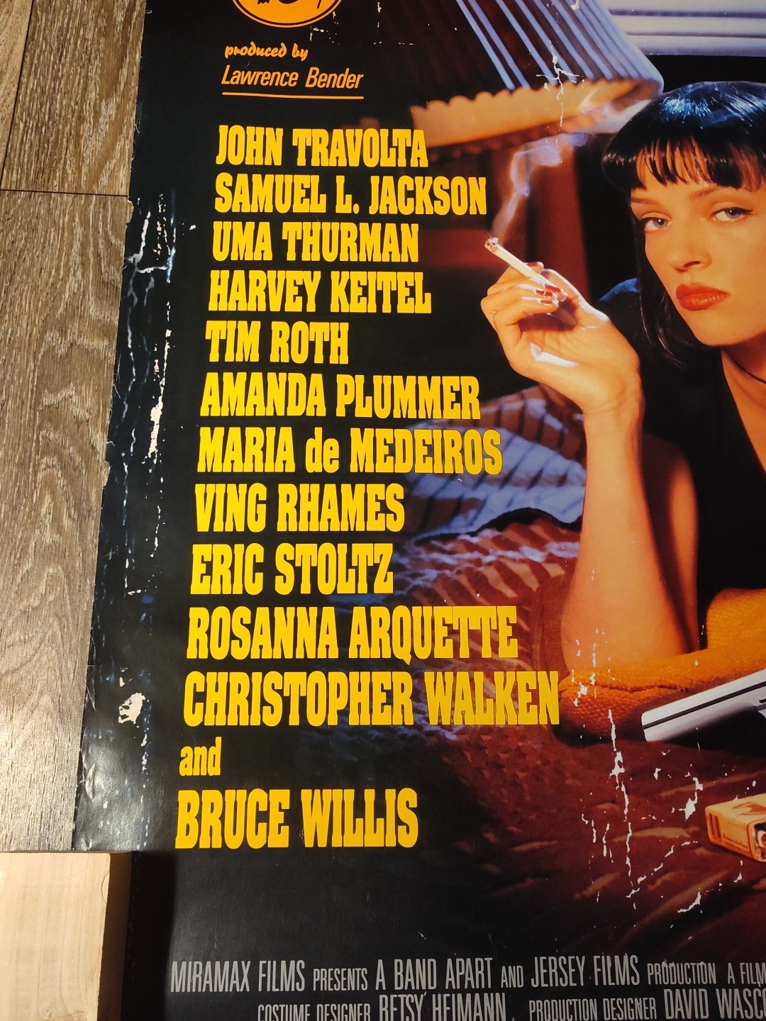 PULP FICTION ROLLED ORIGINAL ONE SHEET MOVIE POSTER SAMUEL L. JACKSON (1994)