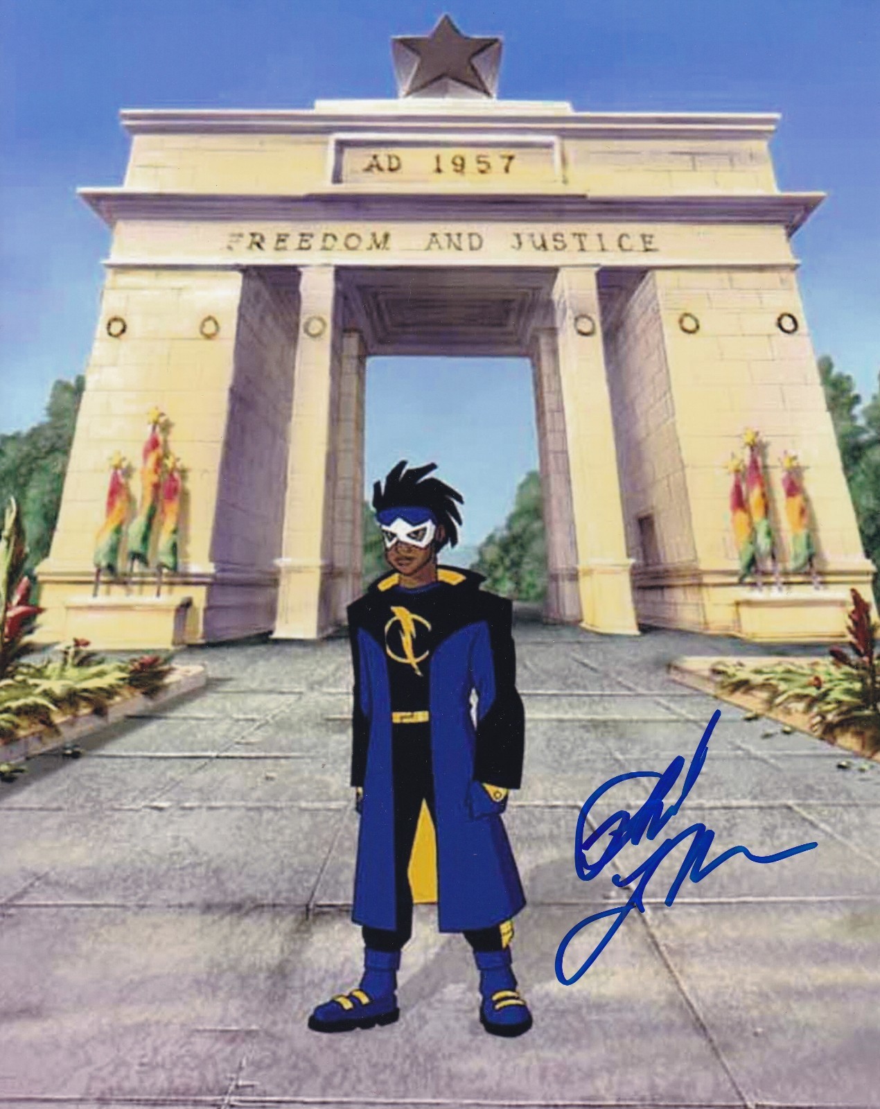 SIGNED 8×10 – PHIL LAMARR as Static “STATIC SHOCK” – Authentic AUTOGRAPHED Photo