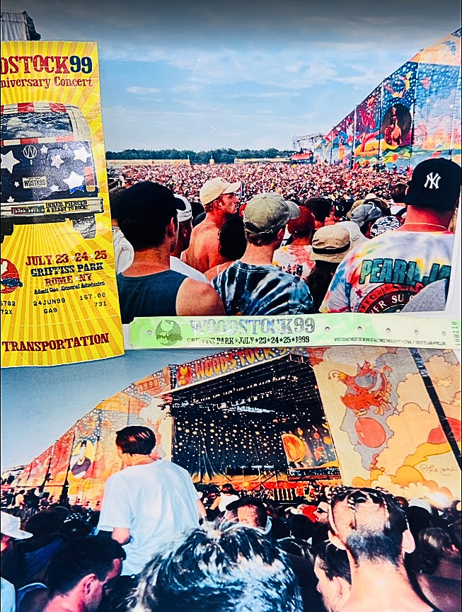 Woodstock ’99 Ticket Stub Wristband + 8 Original Photos DMX Limp Bizkit Archive