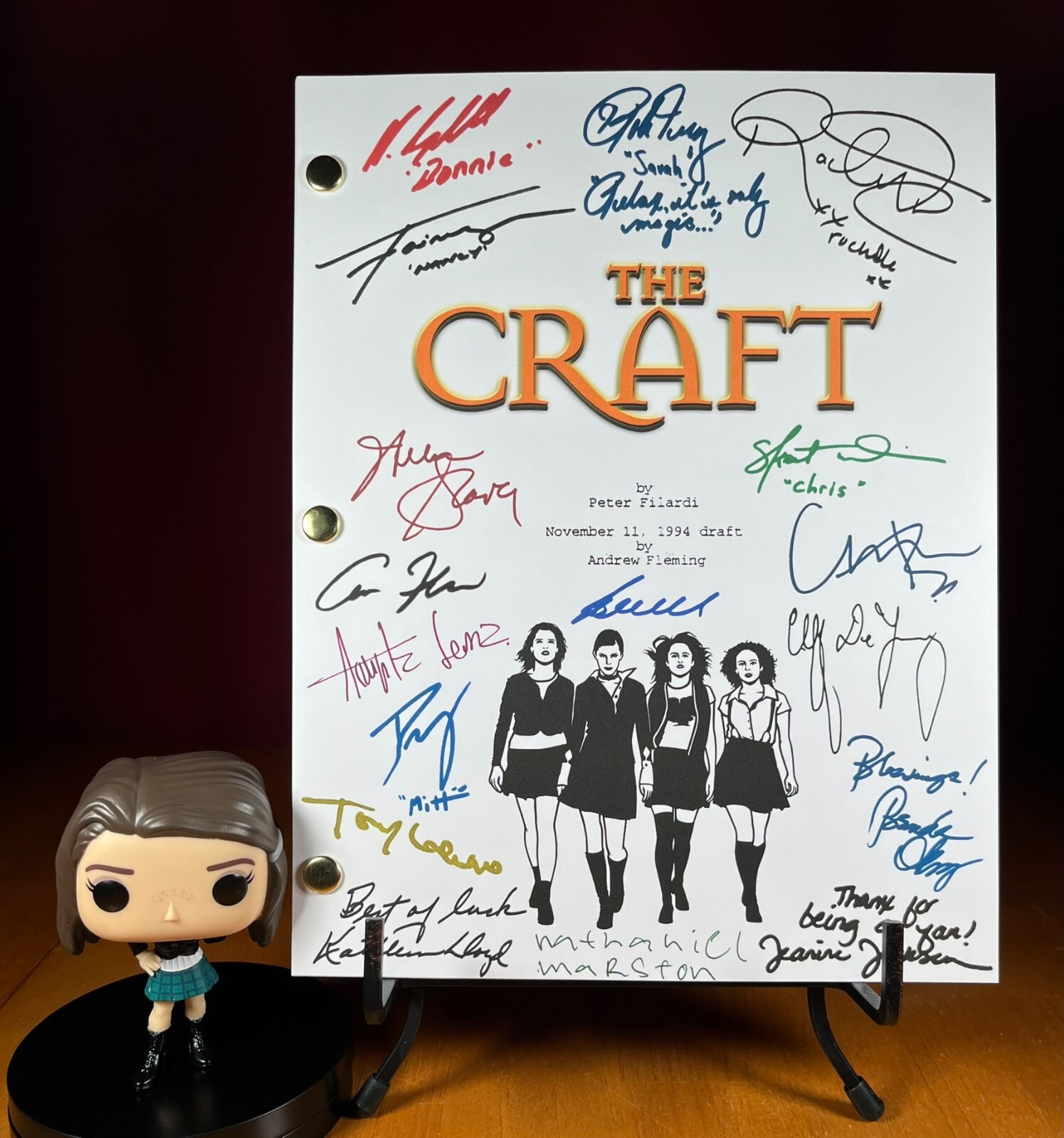 The Craft Script Signed- Autograph Reprints- 114 Pages- Witches- Neve Campbell