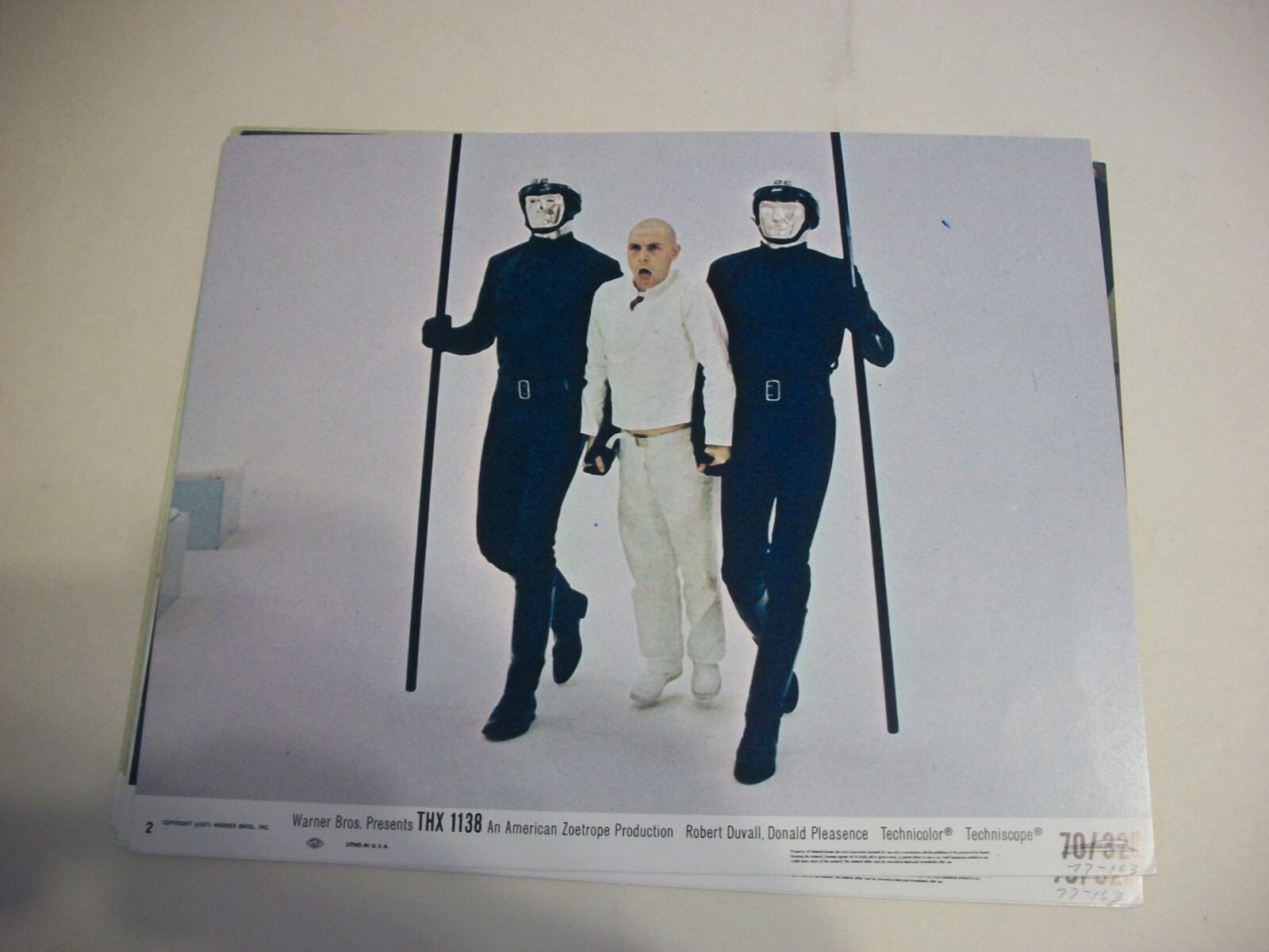 THX 1138 8 x 10 lobby card set 1970