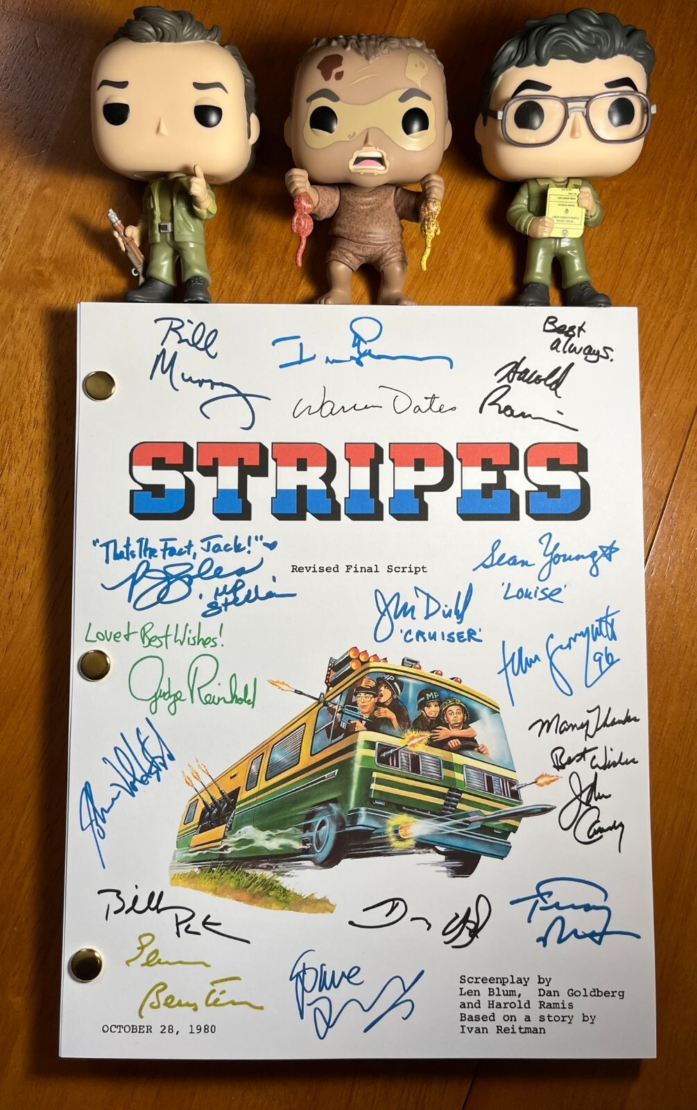 Stripes Script Signed- Autograph Reprints- 125 Pages