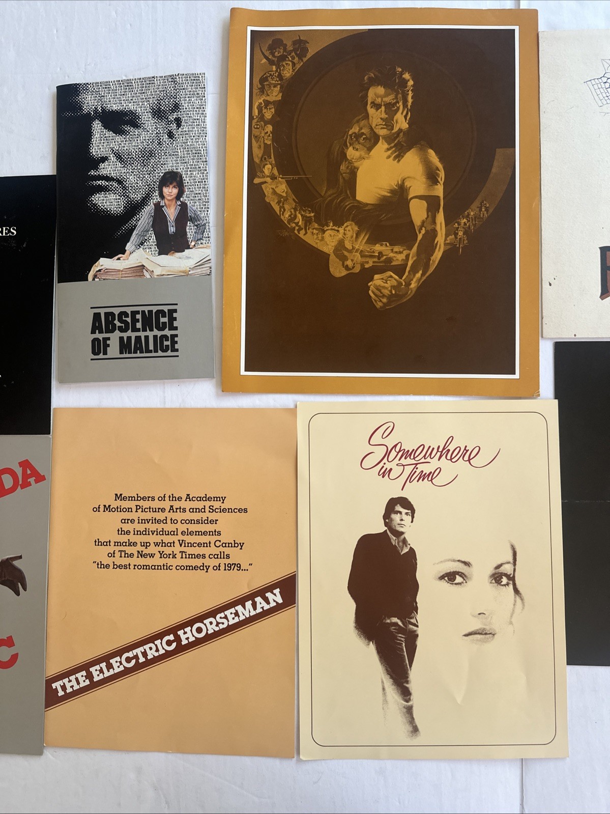 Lot Of 10 Hollywood Movie Special Screening Souvenir Program Magazines 1970s