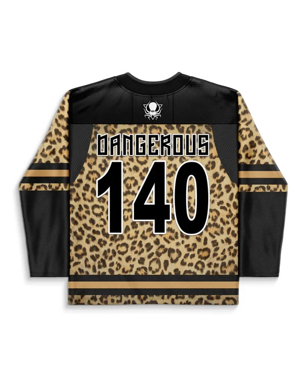 DEEP DARK AND DANGEROUS LEOPARD PRO CUT HOCKEY JERSEY Size Extra Small (XS)