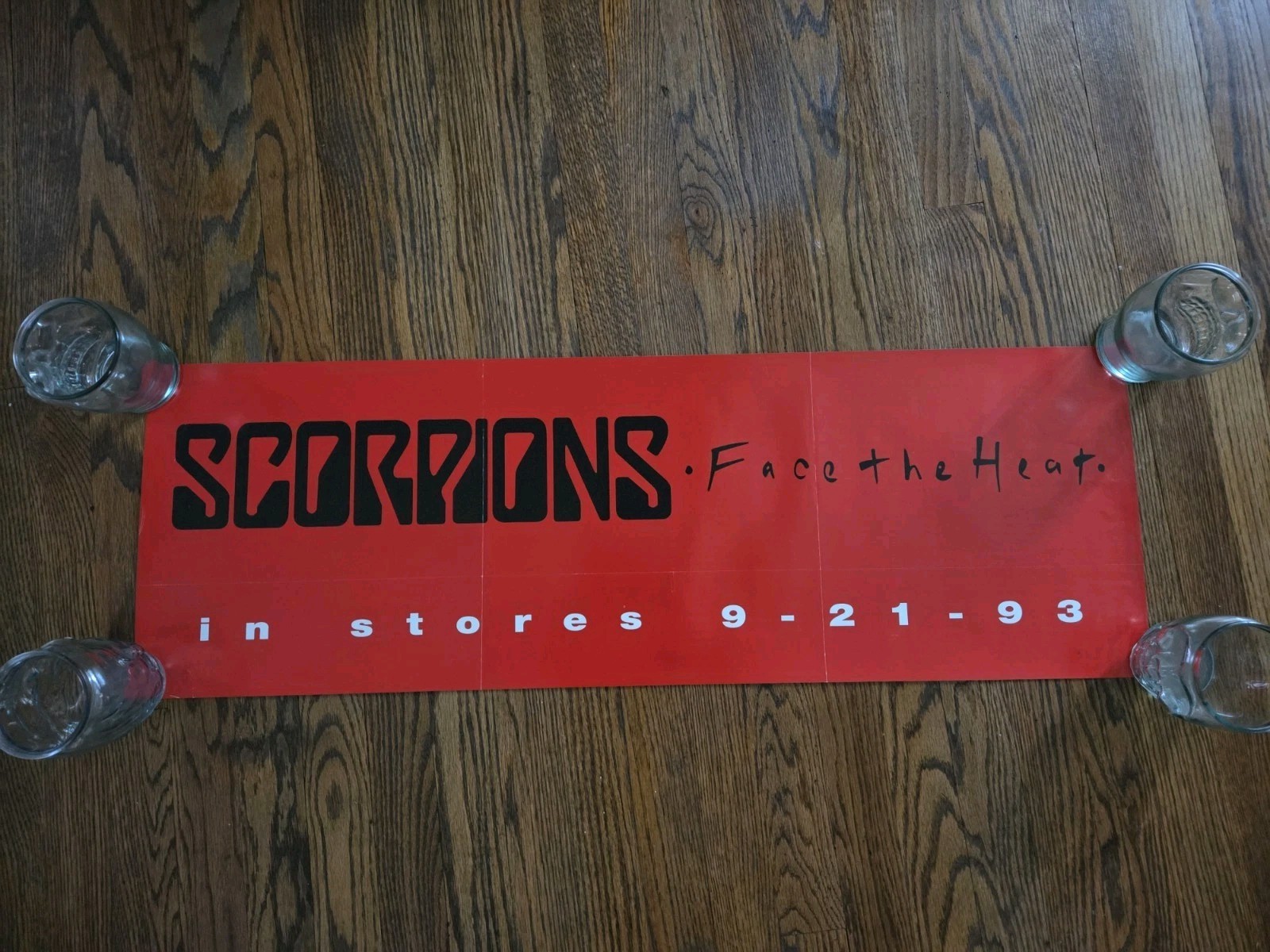 The Scorpions Face The Heat Rare Double Sided Promo Poster