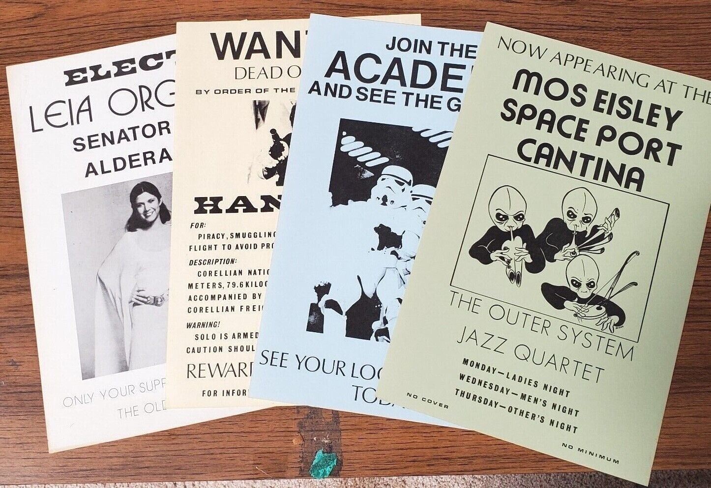 Late 1970s Star Wars Wanted/Promo Posters- Fan Made 17″x11″- Your Choice