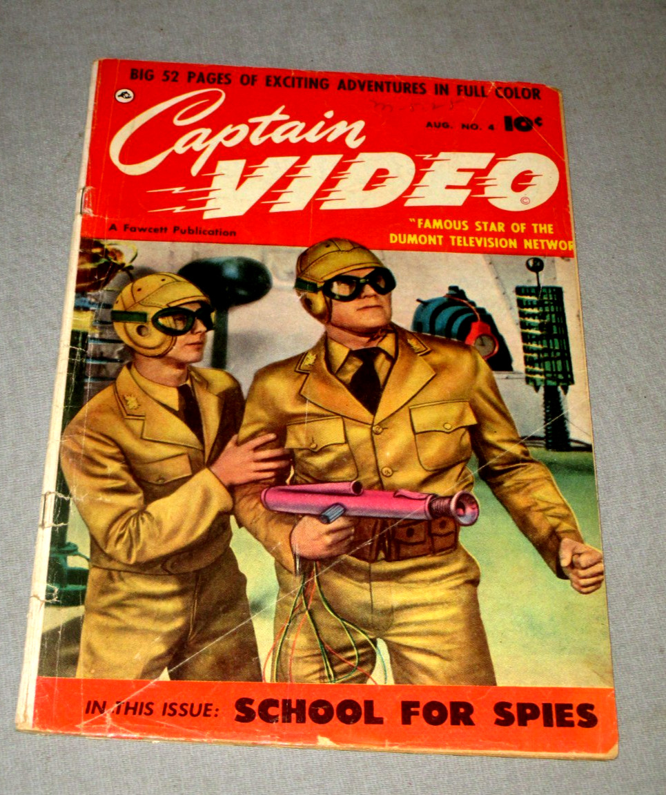 1951 CAPTAIN VIDEO COMIC BOOK NO.4-GOLDEN AGE DUMONT TV SHOW STAR- KEY