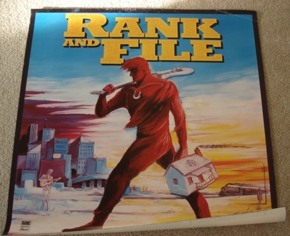 RANK & FILE LARGE ORIGINAL U.S. PROMO POSTER – Alt Country, Cowpunk Music